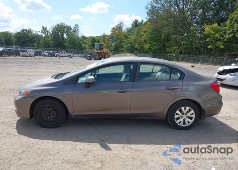 2012 Honda Civic Lx z USA, uszkodzony, nr VIN 19XFB2F52CE015162